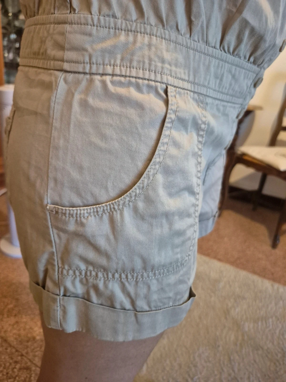 Combishort beige caqui claro liso – photo 6